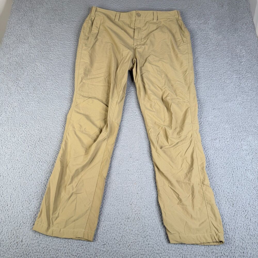 SIMMS Pants Mens 38 x 29 Tan Khaki Nylon Lightweight Outdoors Fishing Hiking